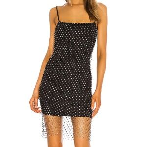 NWT NBD Black Night Shimmer Dress (Size S)